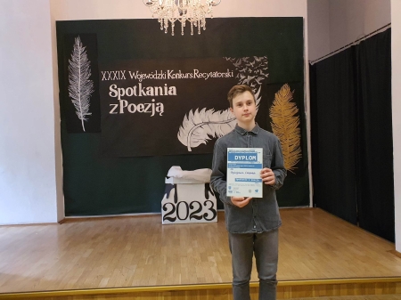  Finał XXXIX Wojewódzkiego Konkursu Recytatorskiego „Spotkania z poezją 2023”