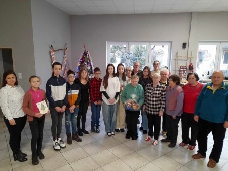 Przedświąteczne odwiedziny Seniorów W Jeglii, Żabinach oraz w Rybnie