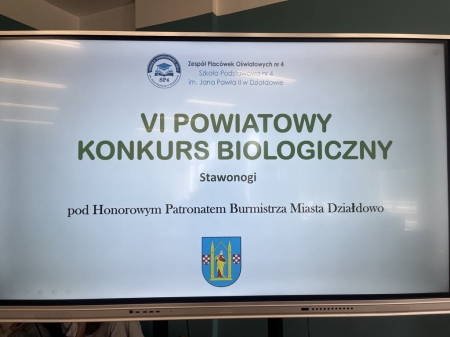 Uczennice naszej szkoły na Powiatowym Konkursie Biologicznym „Stawonogi”
