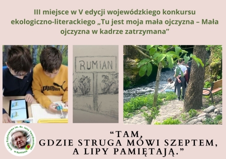 III miejsce w Wojewódzkim Konkursie „Tu jest moja mała ojczyzna”