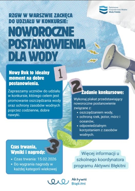 Konkurs NOWOROCZNE POSTANOWIENIE DLA WODY