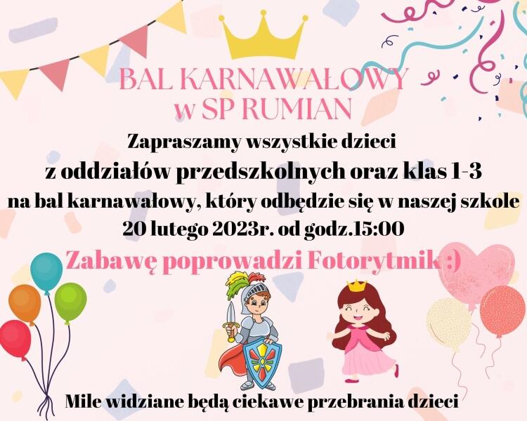 Zaproszenie Na Bal 8 Klasisty Zaproszenie na bal - Szkoła Podstawowa im. Ks. Jana Twardowskiego w